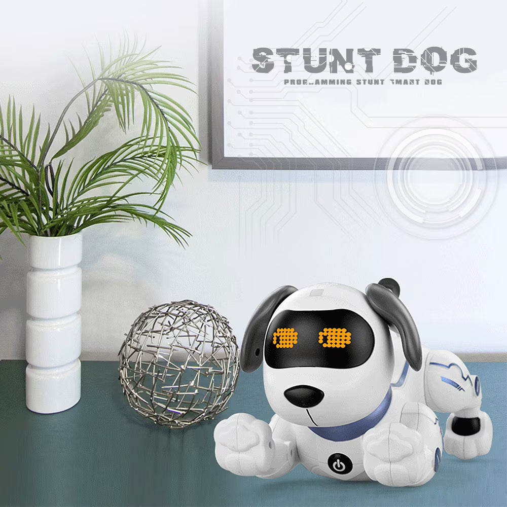 Interactive Voice Control Remote Control Robot Dogs Toys for Kids, Intelligent Toddler Robo Dogs with 8 Unique Funtions