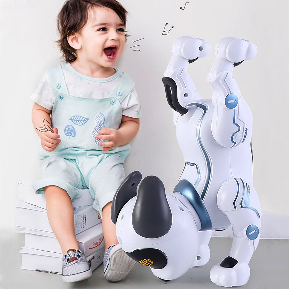 Interactive Voice Control Remote Control Robot Dogs Toys for Kids, Intelligent Toddler Robo Dogs with 8 Unique Funtions