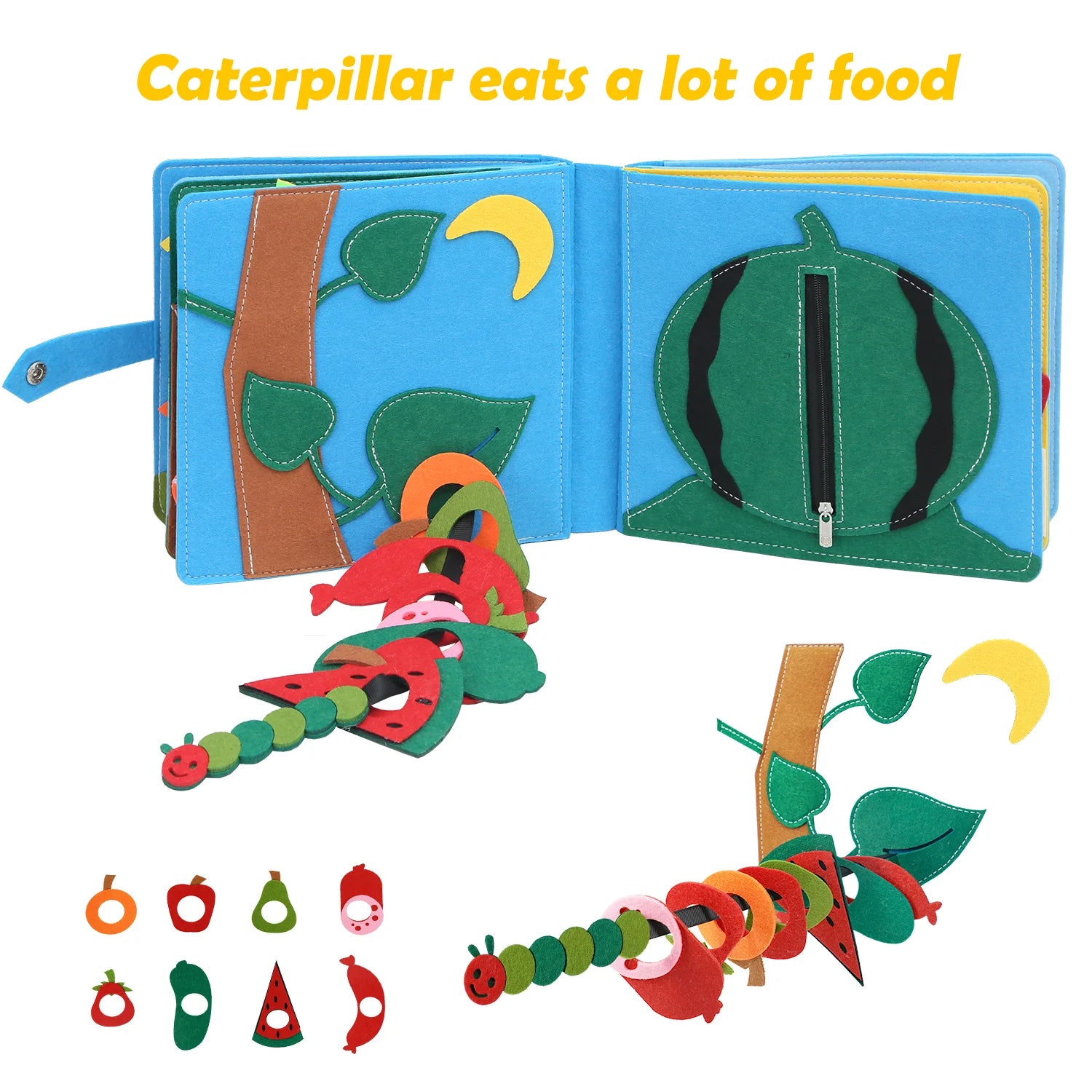 Montessori Busy Book Busy Board Toddlers Felt Quiet Book 3D Activities Cloth Story Book My Preschool Learning Education Toys for Baby Boys Girls 3 4 5 6 Years Old Farm Barn Autism Sensory Gifts